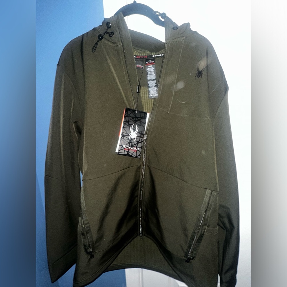 Spyder Athletic Zip Hooded Jacket - NWT Large L